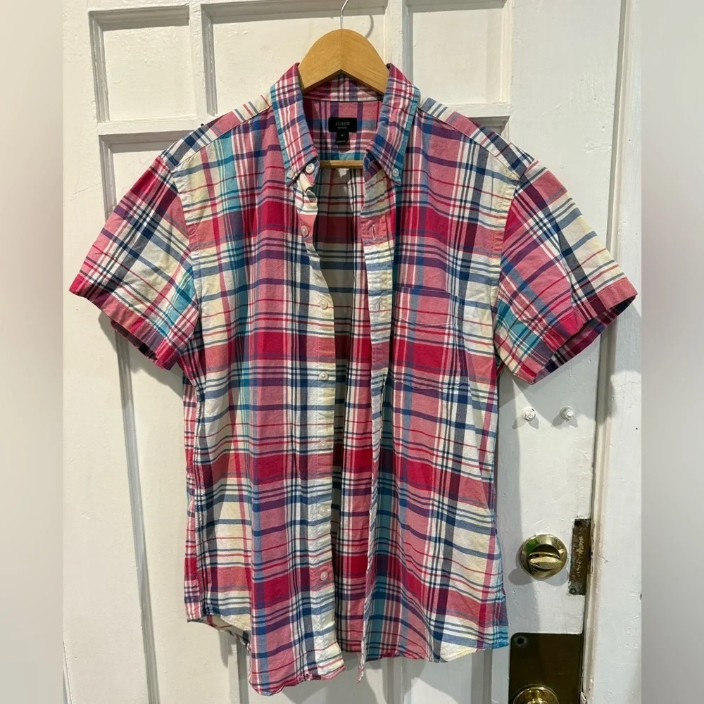 J. Crew Multicolor Plaid Button Down Shirt